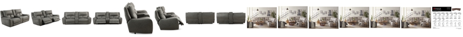Furniture Terrine 3-Pc. Fabric Sofa with 2 Power Motion Recliners and 1 USB Console, Created for Macy's